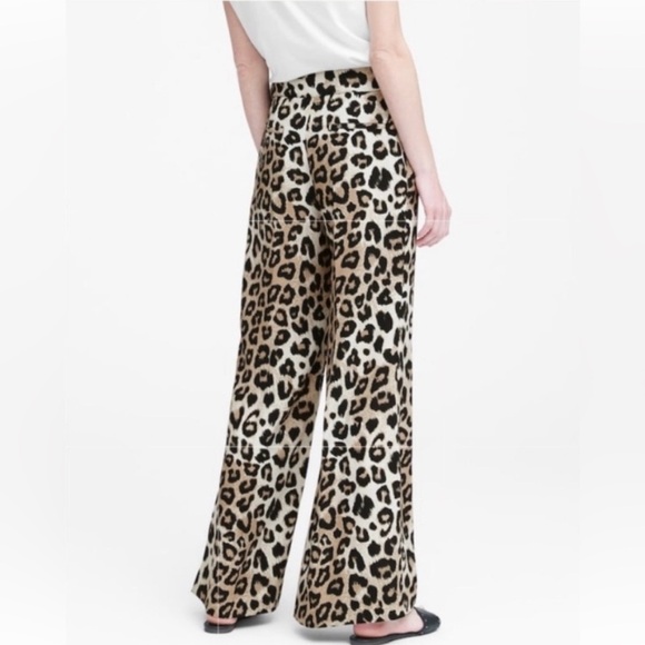 NWT Banana Republic Leopard print Pants - Picture 3 of 4